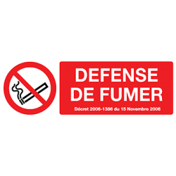  Sticker Panneau Défence De Fumer