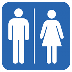  Sticker Panneau Toilette