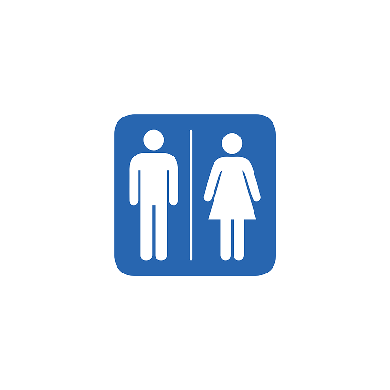 Sticker Panneau Signalisation Toilette