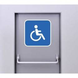 Autocollant Panneau Toilette Handicapé