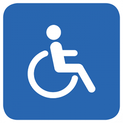  Sticker Panneau Toilette Handicapé