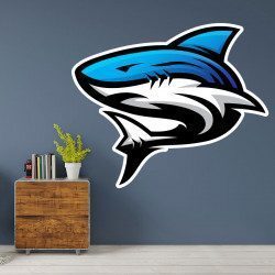 Sticker Requin Bleu Deco intérieur - 2