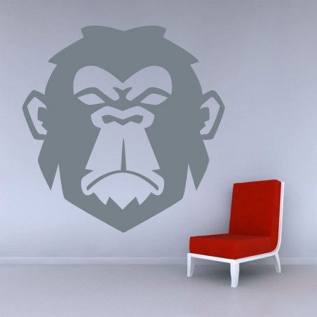 Bébé Chimpanzé Chimpanzé Singe Vinyle Autocollant Mural Decal Art toute taille ou couleur