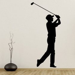 Autocollant Golfeur Swing - 1