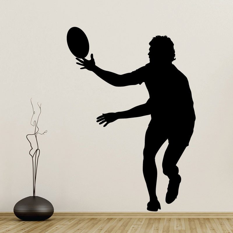 Autocollant Rugbyman Silhouette - 1