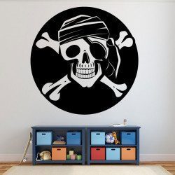 Autocollant Pirate Skull - 2