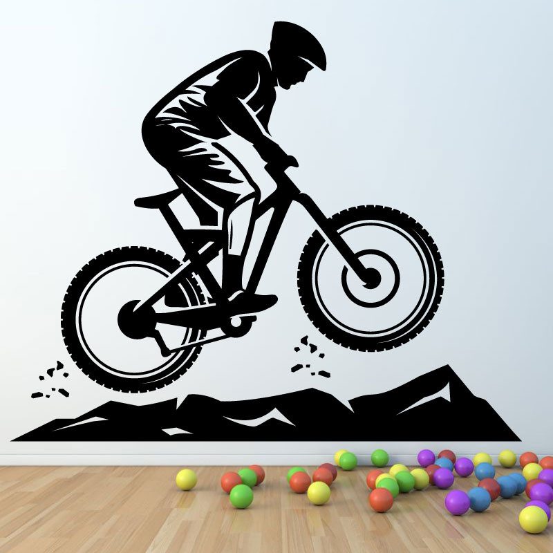 Sticker Muraux Sport vtt vélo aventure - TenStickers