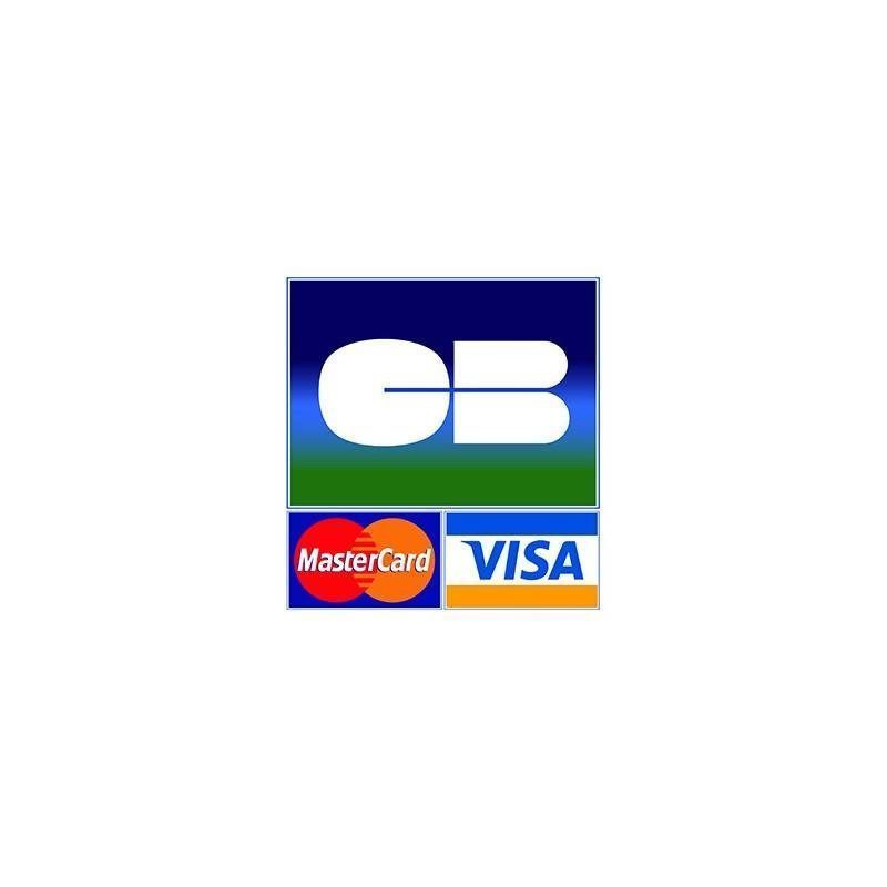 Autocollant Adhésif Stickers Carte bancaire CB Master Card Visa Commerce Vitrine 