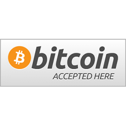  Sticker Panneau Bitcoin Accepted Here