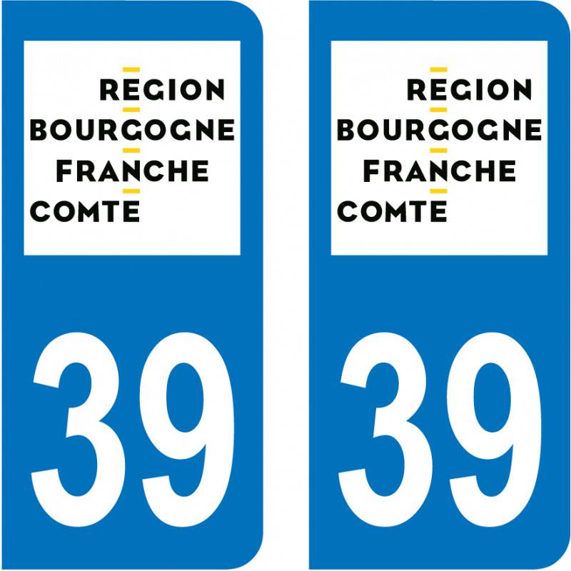 Autocollant Plaque 39 Jura Autocollant Plaque 39 Jura