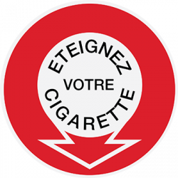  Sticker Panneau Eteignez Votre Cigarette