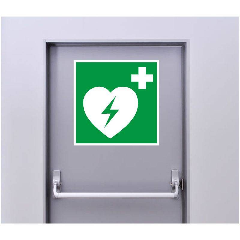 Autocollant Panneau Défibrillateur Externe Automatisé Autocollant Panneau Défibrillateur Externe Automatisé