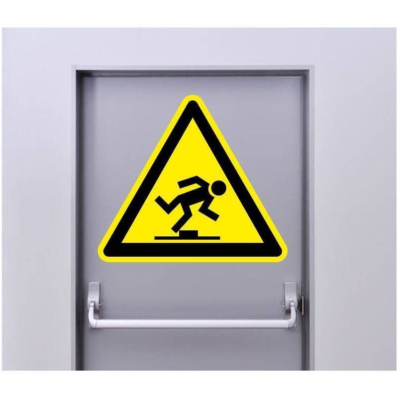 Autocollant Signalisation Panneau Danger Risque de chute Autocollant Signalisation Panneau Danger Risque de chute