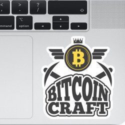 Autocollant Bitcoin Craft - 1
