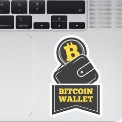 Autocollant Bitcoin Wallet - 1