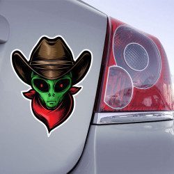 Autocollant Extraterrestre Cowboy - 1
