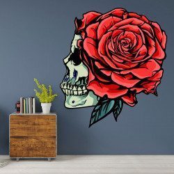 Autocollant Skull Flower - 1