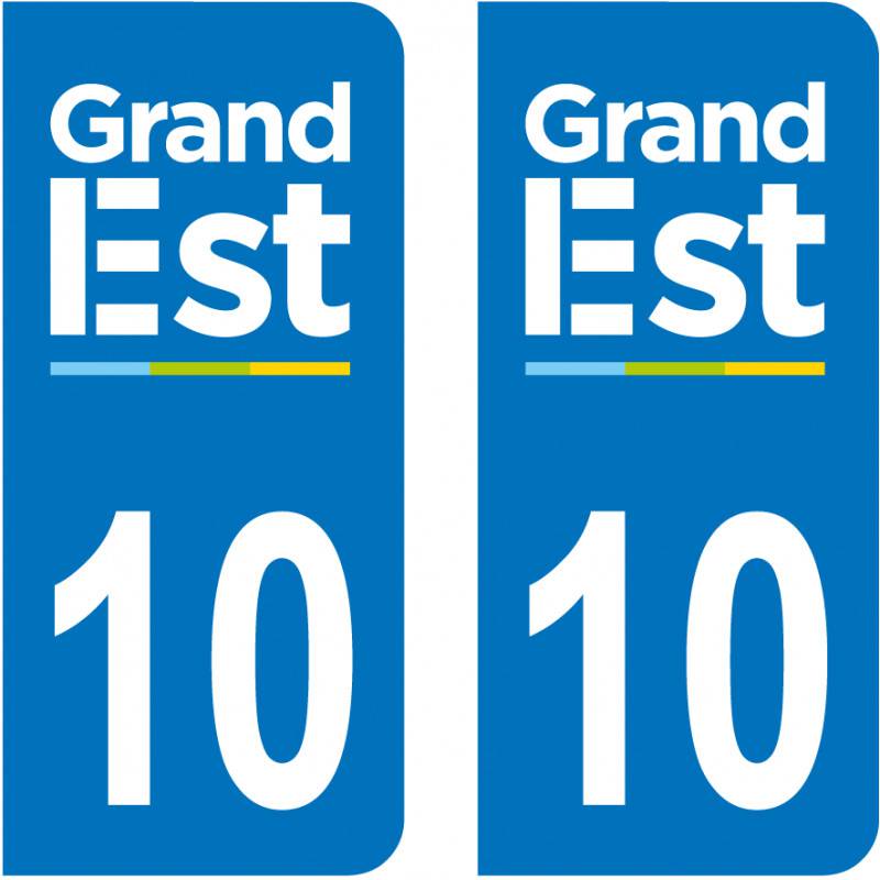 Autocollant Plaque 10 Aube Autocollant Plaque 10 Aube