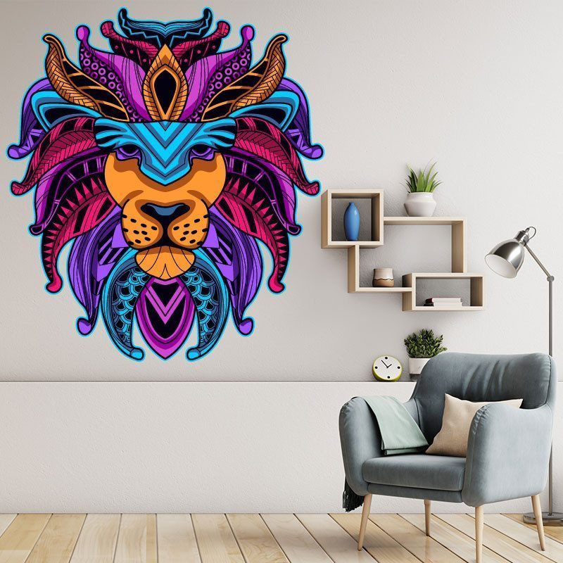 Autocollant Mural Lion   ZoneStickers