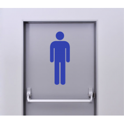 Autocollant Signalisation Panneau Pictogramme Toilette Homme - 8