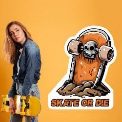 Autocollant Skate Or Die - 1