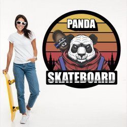 Autocollant Panda Skateboard - 1