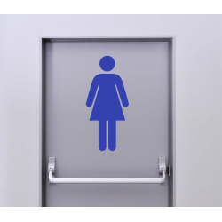 Autocollant Signalisation Panneau Pictogramme Toilette Femme - 8