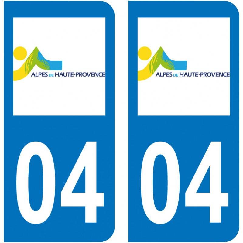 Sticker Plaque 04 Alpes-de-Haute-Provence - 2 Sticker Plaque 04 Alpes-de-Haute-Provence - 2