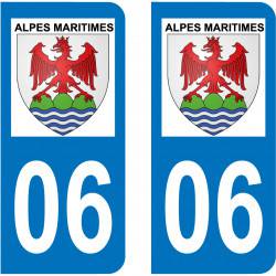 Sticker Plaque 06 Alpes-Maritimes - 2