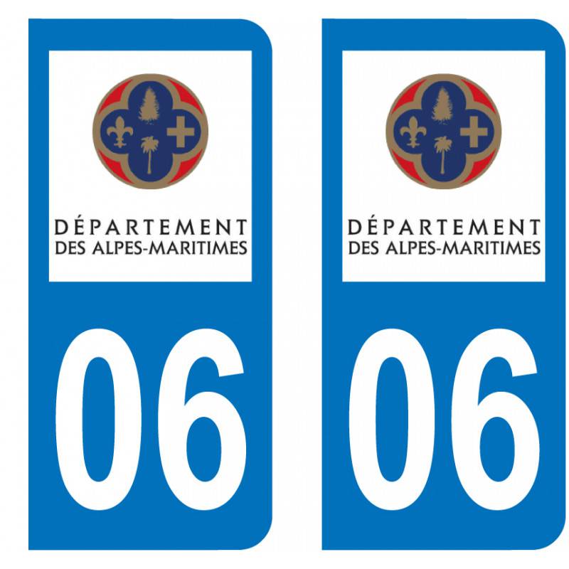 Sticker Plaque 06 Alpes-Maritimes - 2