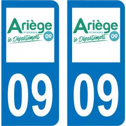 Sticker Plaque 09 Ariege - 1