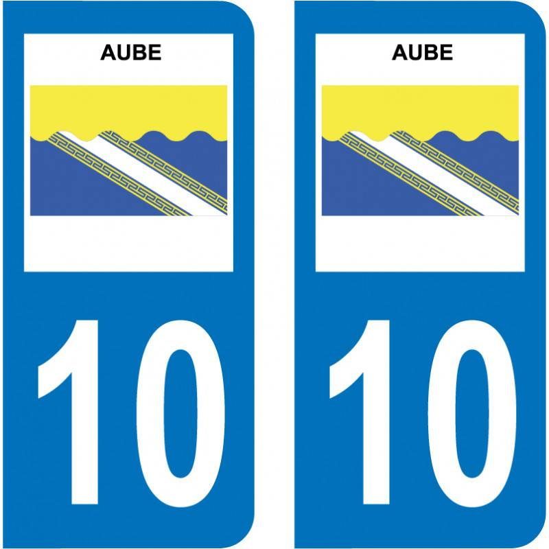 Sticker Plaque 10 Aube - 1