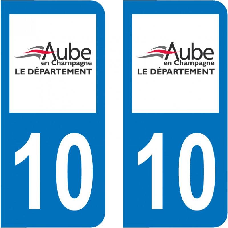 Sticker Plaque 10 Aube - 2