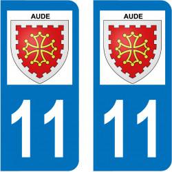 Sticker Plaque 11 Aude - 1