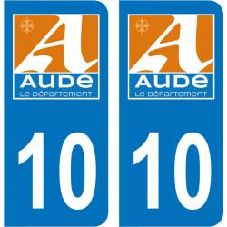 Sticker Plaque 11 Aude - 1