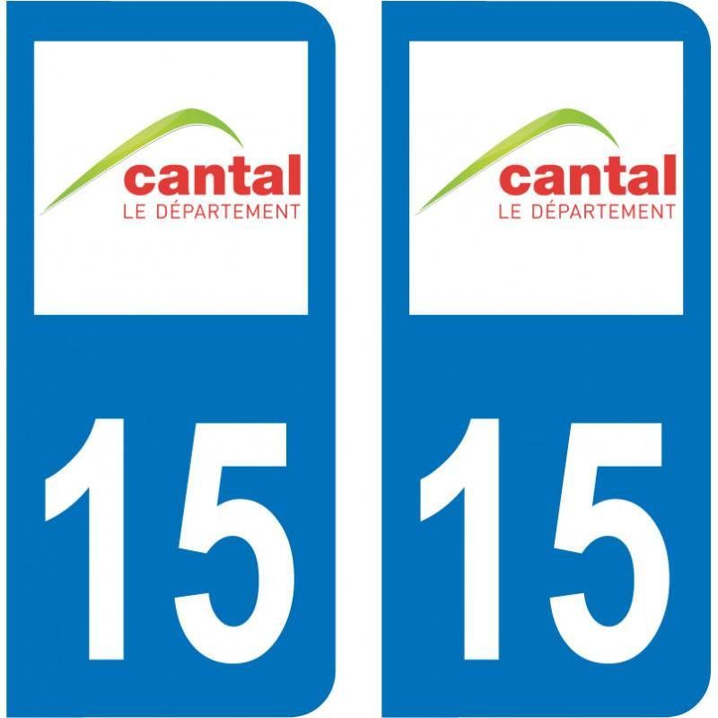 Sticker Plaque 15 Cantal - 1