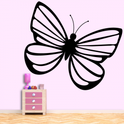 Autocollant Papillon bombyx - 1