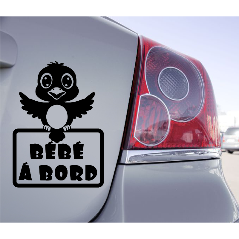Sticker Bébé à Bord Oiseau - 1