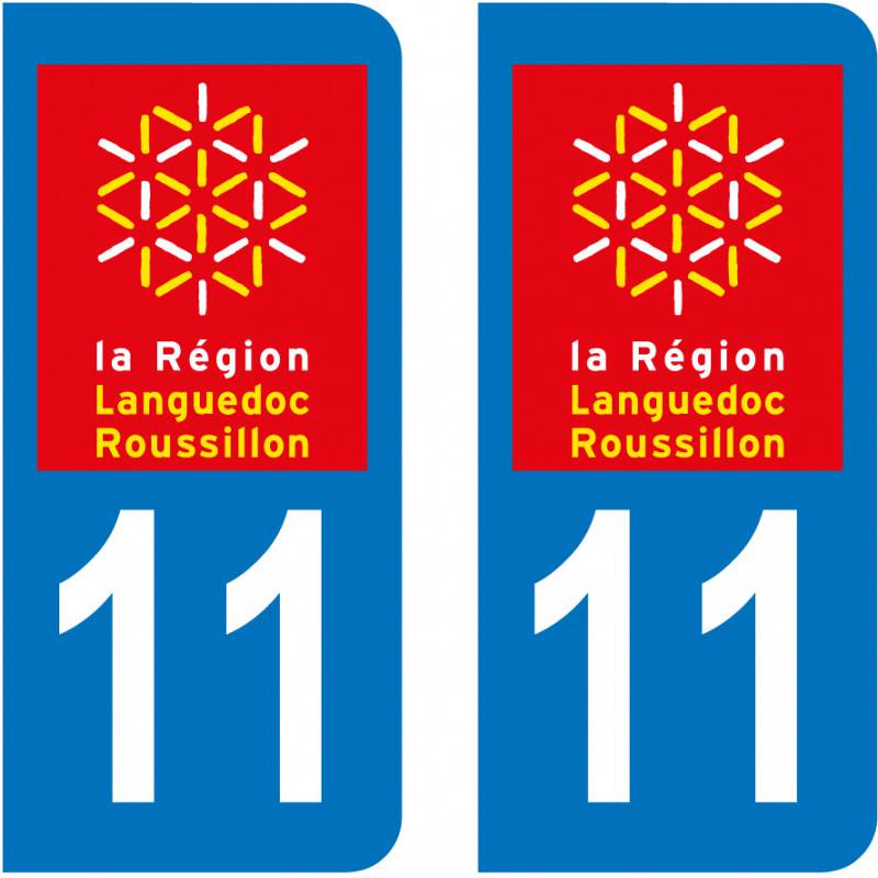 Autocollant Plaque 11 Aude Autocollant Plaque 11 Aude
