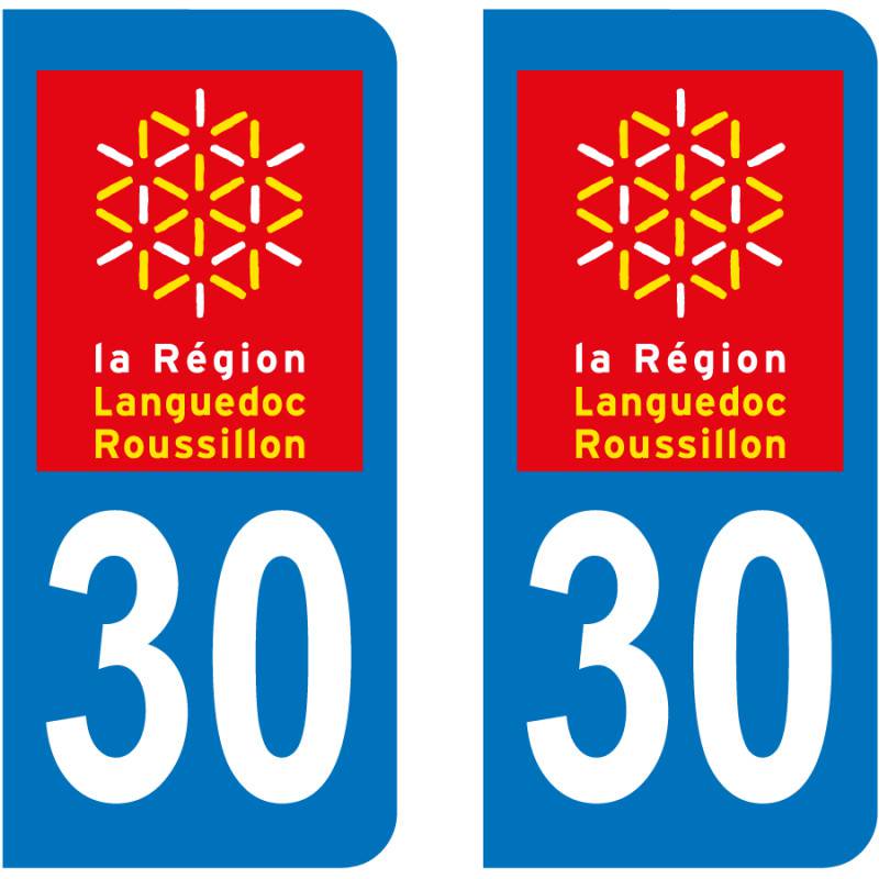 Autocollant Plaque 30 Gard Autocollant Plaque 30 Gard