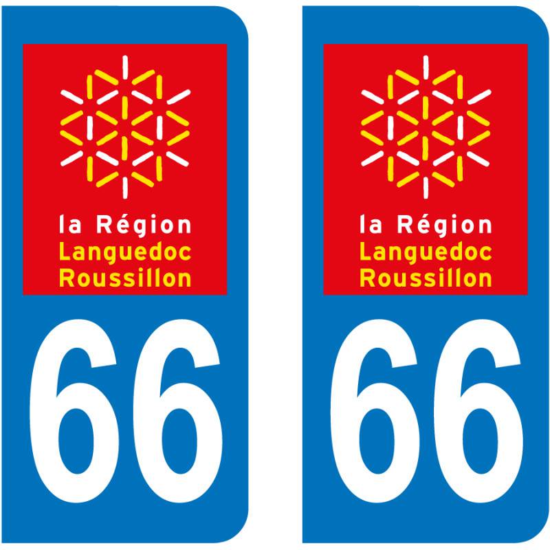 Autocollant Plaque 66 Pyrénées Orientales Autocollant Plaque 66 Pyrénées Orientales