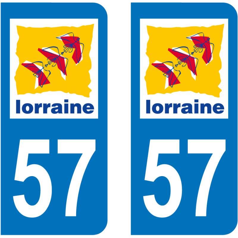 Autocollant Plaque 57 Moselle Autocollant Plaque 57 Moselle