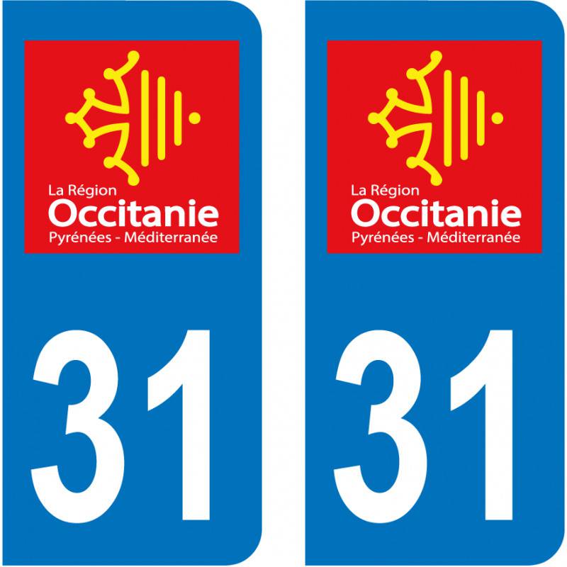 Autocollant Plaque 31 Haute Garonne Autocollant Plaque 31 Haute Garonne