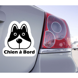 Sticker Chien à Bord Cheek - 1