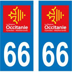 Sticker Plaque 66 Pyrénées Orientales