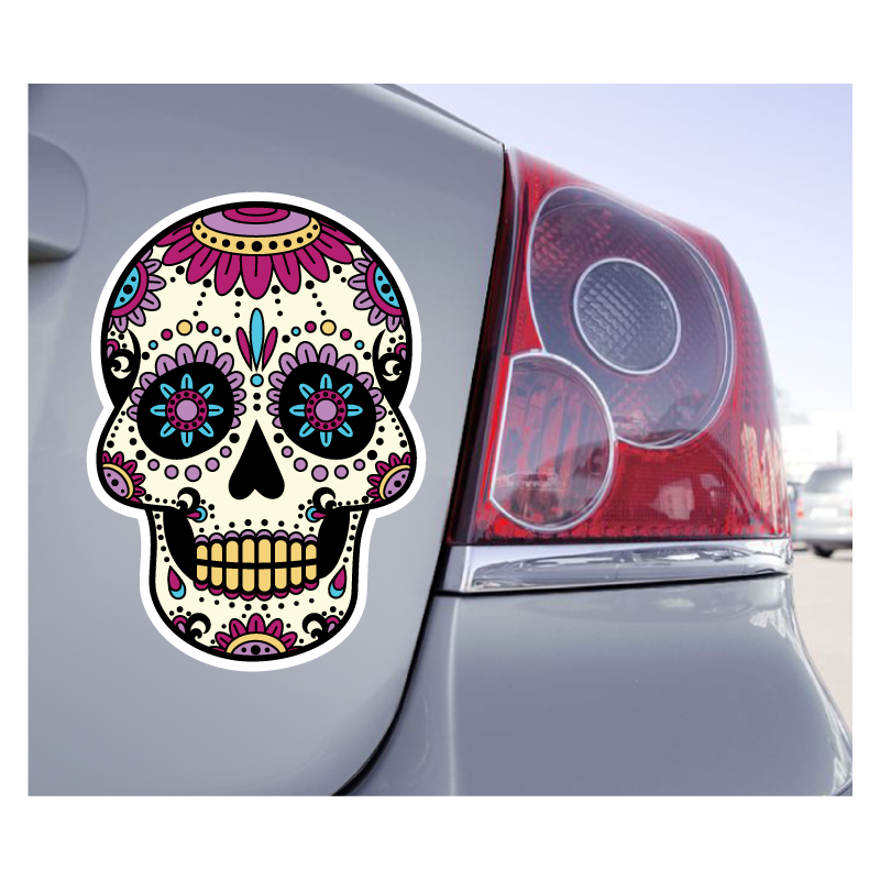 Sticker Crâne Tête De Mort Skull - 1
