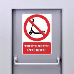 Autocollant Trottinette Interdite - 1