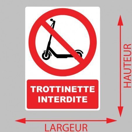 Autocollant Trottinette Interdite - 2