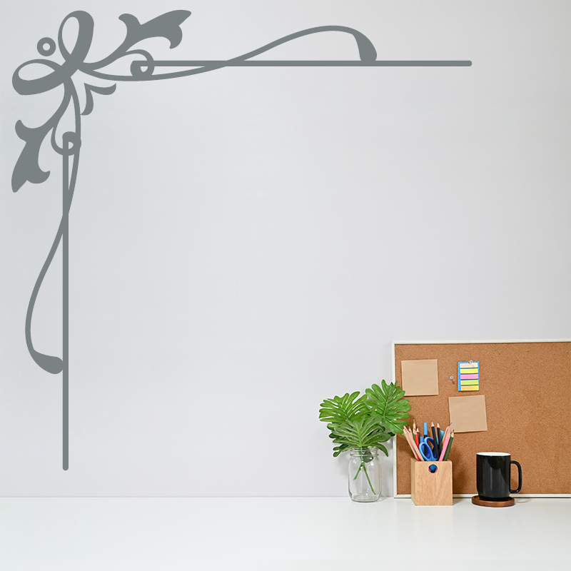 4 Autocollants Muraux Coin de cadre Alruba ZoneStickers