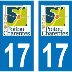 Sticker Plaque 17 Charente Maritime